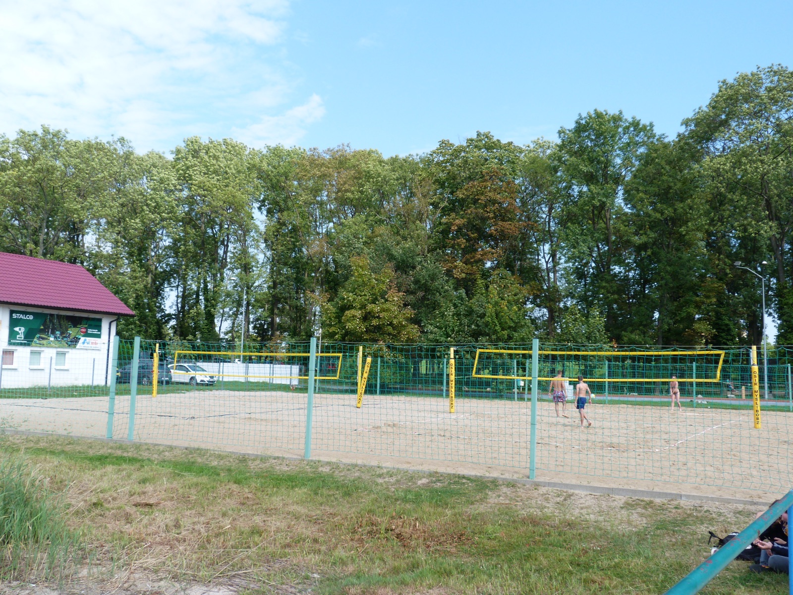 Beach volleyball court at Lake Soldin