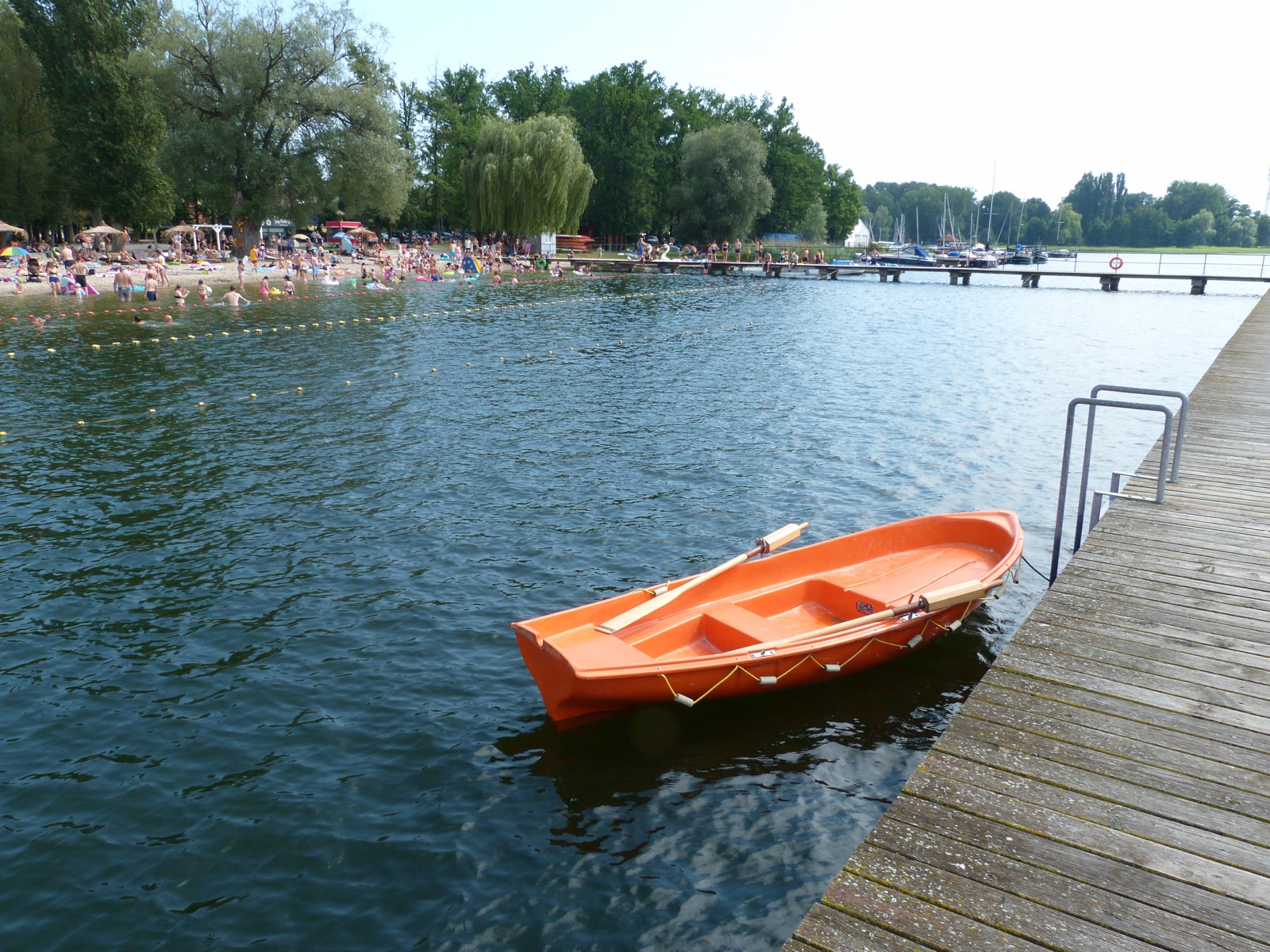 Lake Soldin – boat at the jetty