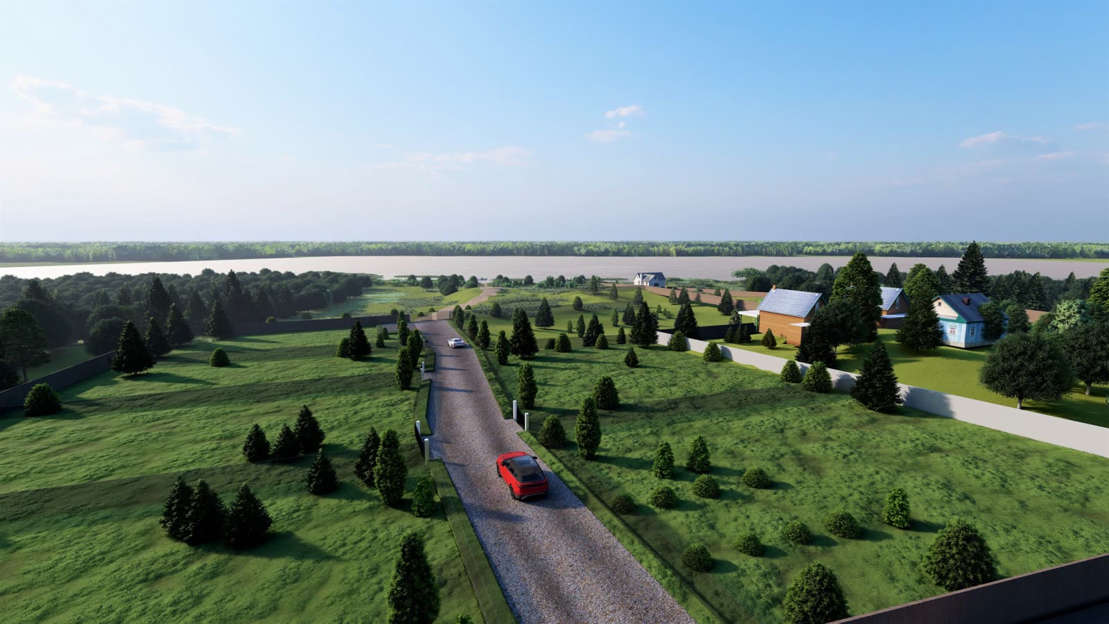 Natural setting of the plots without development