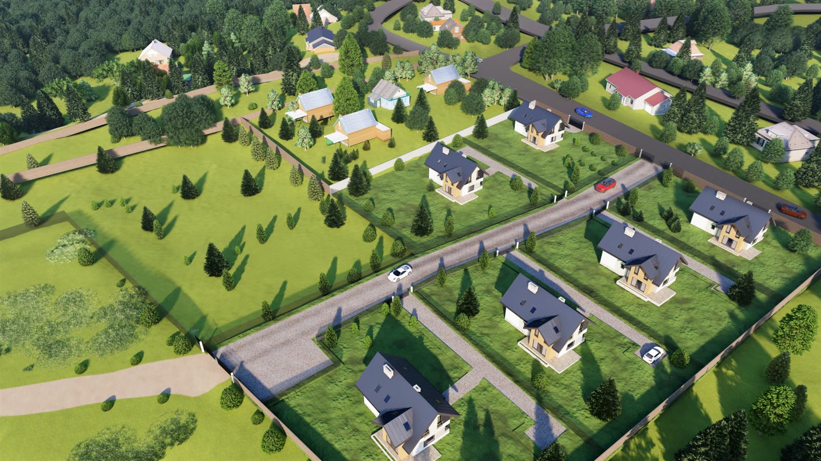 Lakeside plot – visualisation with house